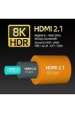 8K@ 3 Metre Ultra Yüksek Hızlı HDMI 2.1 Kablo 8K UHD 4K 120Hz 48Gbps HDTV/ PC/ Dizüstü Bilgisayar ve Oyun Konsolları İçin 3 HDMI kablosu