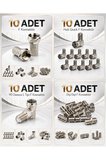 10 Adet F Konnektör Seti - Hızlı Quick, 90 Derece L Tipi, Dişi Dişi F Ara Bağlantı Uydu Anten TV Kablo Koaksiyel Konnektör Adaptör Seti Dayanıklı Metal Gövde Profesyonel Kullanım TV Uydu Bağlantı
