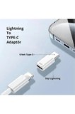 5 Adet Lightning soketi USB-C Adaptör, USB-C fiş, Lightning soketi adaptörü, Lightning iPhone 15/15 Pro Max/15 Plus, iPad Pro/Air ile uyumlu Çevirici Dönüştürücü Adaptör