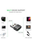  Iphone 11 12 13 Mini Pro Max Yeni Nesil Başlık Aparatı Type-c To Usb Dönüştürücü Otg Çevirici Siyah