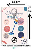 Kablosuz Dikey Süpürge Alan Yer İşareti Levhası, Şarjlı Dikey Süpürge İstasyon Bildirim Pano Tablosu