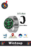 Çelik Kordon Akıllı Saat Dt Mate3 Watch Sports ( Silikon Kordon Hediyeli )