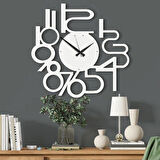 Beyaz Modern Dekoratif dekor Saat 