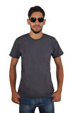 Erkek %100 Pamuklu Bisiklet Yaka T-shirt