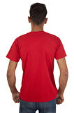 Erkek %100 Pamuklu Bisiklet Yaka T-shirt