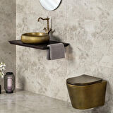 LENA TEZGAHÜSTÜ LAVABO (HAKİ YEŞİL) E-4161C