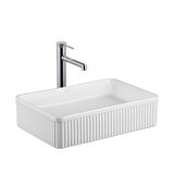 LENA TEZGAHÜSTÜ LAVABO E-W1004MB (MAT BEYAZ)