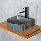 LENA TEZGAHÜSTÜ LAVABO (MAT FÜME)