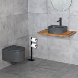LENA TEZGAHÜSTÜ LAVABO (MAT FÜME)