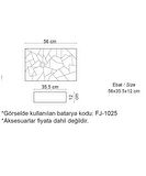LENA TEZGAHÜSTÜ LAVABO E-W2000MS MAT SİYAH