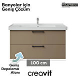 Creavit D20 2 Çekmeceli Lavabo Dolabı Dafne