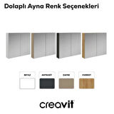 Creavit D20 Aynalı Dolap Antrasit