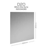 Creavit D20 Düz Ayna