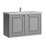 Kayra Lavabo Dolabı Kapaklı Mat Gri