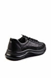 Siyah Hakiki Deri Erkek Sneaker E01018240203