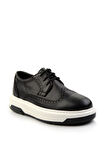 Siyah Leather Erkek Casual Ayakkabı E01034333303