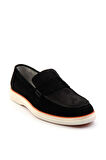 Siyah Leather Erkek Loafer Ayakkabı E01054184802