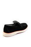 Siyah Leather Erkek Loafer Ayakkabı E01054184802