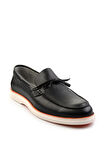 Siyah Leather Erkek Loafer Ayakkabı E01054182440