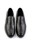 Siyah Hakiki Deri Erkek Klasik Ayakkabı E01054141241