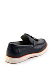 Lacivert Leather Erkek Loafer Ayakkabı E01054182440