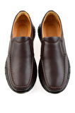 Kahve Hakiki Deri Erkek Casual Ayakkabı E01076380843