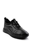 Siyah Leather Erkek Casual Ayakkabı E01070022343