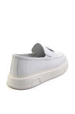 Beyaz Leather Erkek Loafer Ayakkabı E01080107603