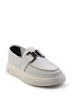 Beyaz Leather Erkek Loafer Ayakkabı E01080208803