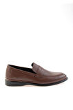 Kahve Hakiki Deri Erkek Loafer Ayakkabı E01081002803