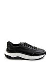 Siyah Leather Erkek Sneaker E01087115603