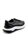 Siyah Leather Erkek Sneaker E01087115603