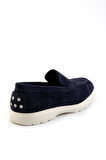 Lacivert Leather Erkek Loafer Ayakkabı E01087112702