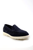 Lacivert Leather Erkek Loafer Ayakkabı E01087112702