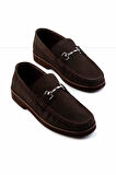 Kahve Hakiki Deri Erkek Loafer Ayakkabı E01194031501