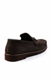 Kahve Hakiki Deri Erkek Loafer Ayakkabı E01194031501