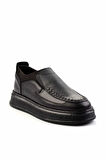 Siyah Siyah Leather Erkek Casual Ayakkabı E01194007941