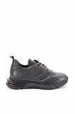 Gri Hakiki Deri Erkek Sneaker E01200200303