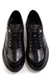 Siyah Hakiki Deri Erkek Casual Ayakkabı E01307274503