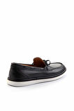 Siyah Leather Erkek Loafer Ayakkabı E01304020343