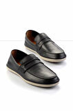 Siyah Leather Erkek Loafer Ayakkabı E01304406643
