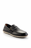 Siyah Leather Erkek Loafer Ayakkabı E01304406643
