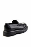 Siyah Leather Erkek Loafer Ayakkabı E01310113240