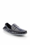 Lacivert Hakiki Deri Erkek Loafer Ayakkabı E01323092003