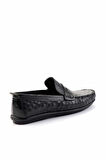 Siyah Hakiki Deri Erkek Loafer Ayakkabı E01323121003