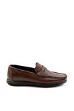 Kahve Hakiki Deri Erkek Loafer Ayakkabı E01323202040