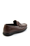 Kahve Hakiki Deri Erkek Loafer Ayakkabı E01323202040
