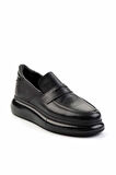 Siyah Leather Erkek Loafer Ayakkabı E01323067043