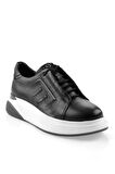 Siyah Hakiki Deri Erkek Sneaker E01398095003