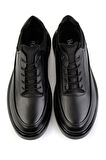 Siyah Hakiki Deri Erkek Casual Ayakkabı E01396198603